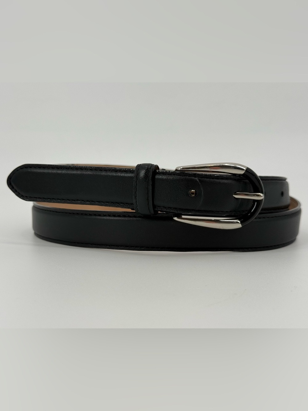 Talbots Black Leather Ladies Belt 2X